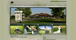Desktop Screenshot of chestnuthillsgolf.com